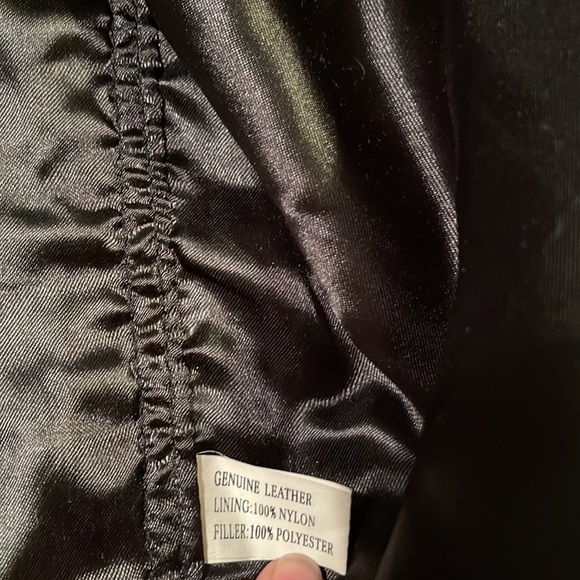 Oscar Piel perfect motorcycle leather vest Sz M - Picture 6 of 9